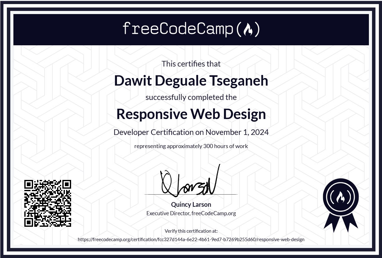 Responsive Web Design Certification